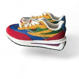 Fila Renno Red Blue White Sneaker Size Youth 2.5
